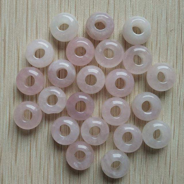 Mixed Gem Stone Donut Beads-ToShay.org