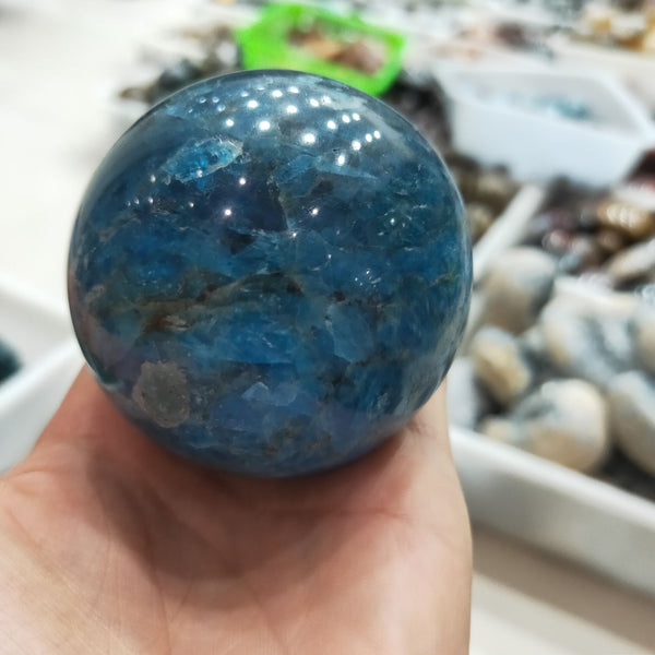 Blue Apatite Ball-ToShay.org