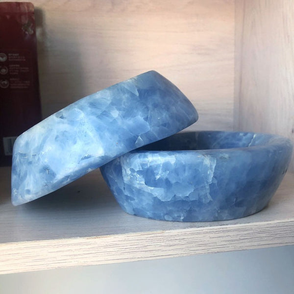 Blue Celestite Bowl-ToShay.org