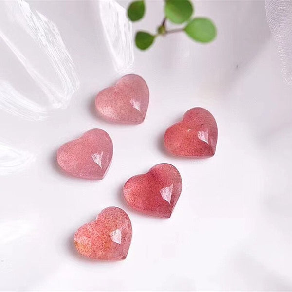 Red Strawberry Crystal Heart-ToShay.org