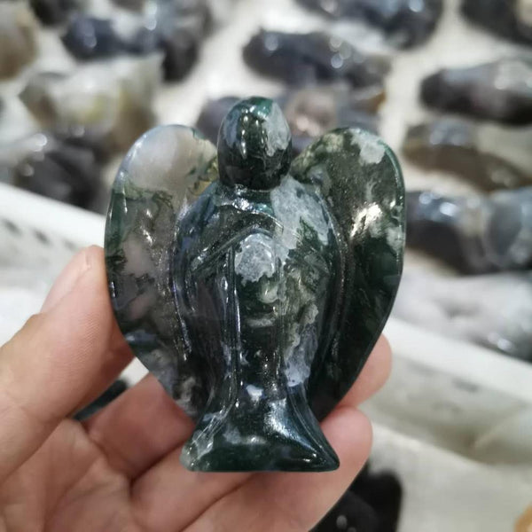 Green Moss Agate Angel-ToShay.org