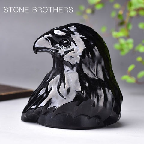 Black Obsidian Eagle Head-ToShay.org