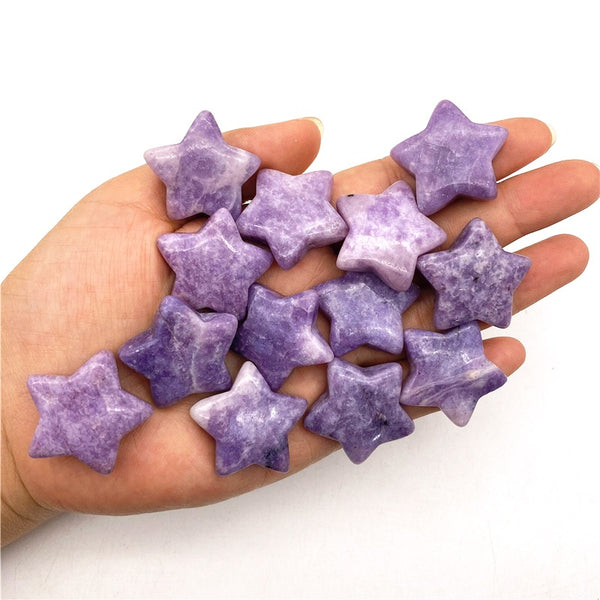 Purple Lepidolite Stars-ToShay.org