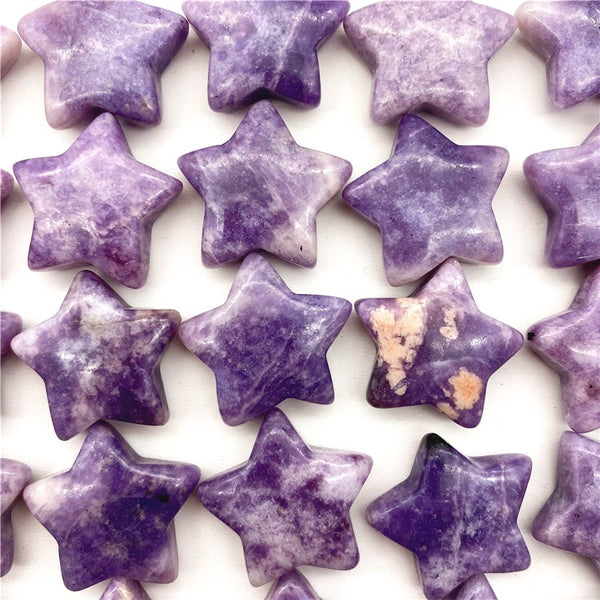 Purple Lepidolite Stars-ToShay.org