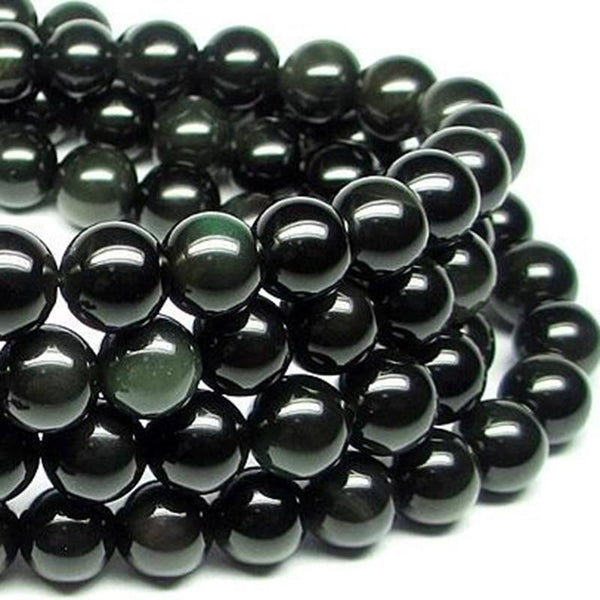 Black Rainbow Obsidian Prayer Beads-ToShay.org