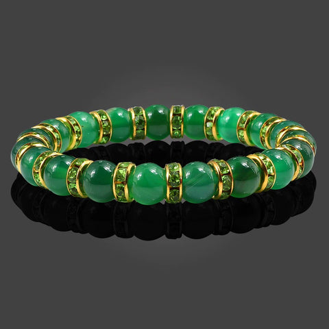 Green Aventurine Bead Bracelet-ToShay.org