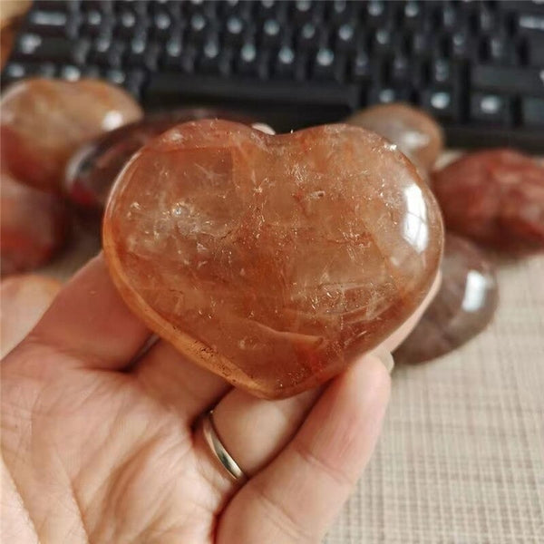 Red Crystal Quartz Heart-ToShay.org