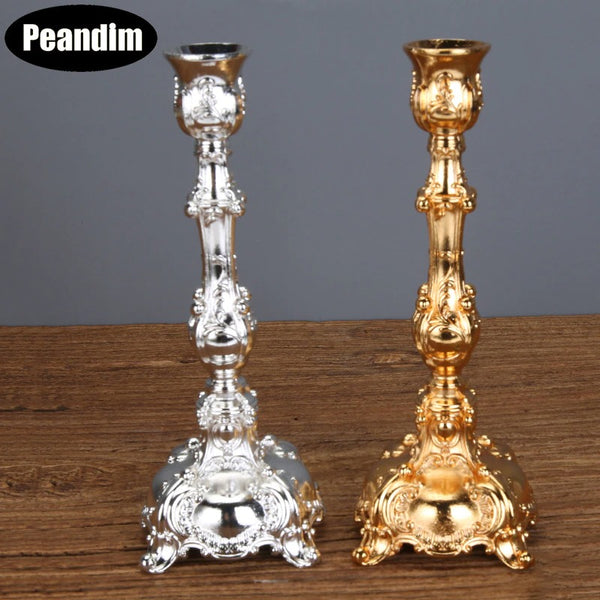 Mixed Embossed Candlesticks-ToShay.org