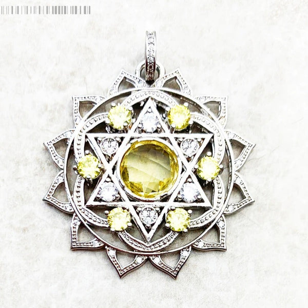 Silver Crystal Pendant-ToShay.org