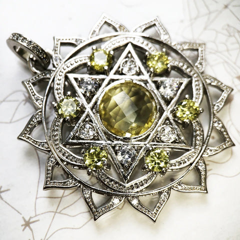 Silver Crystal Pendant-ToShay.org