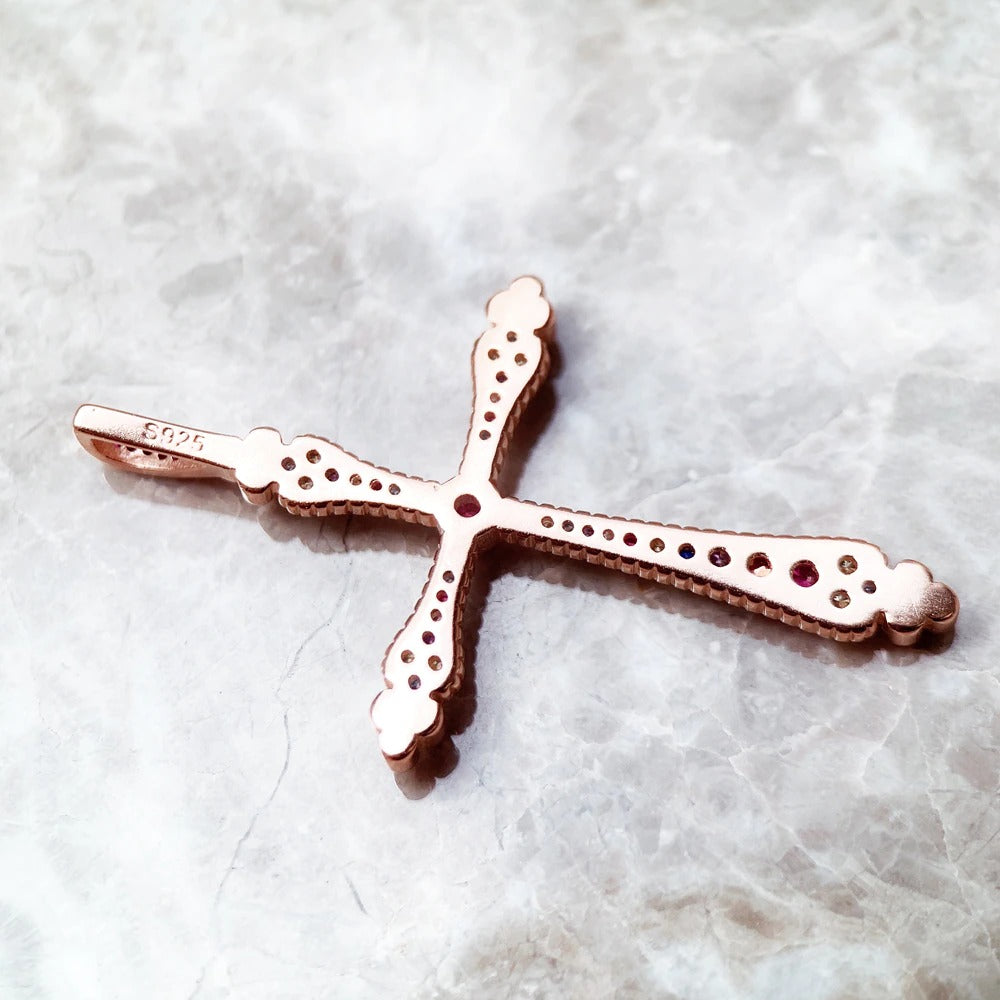 Gold Jewel Cross Pendant-ToShay.org