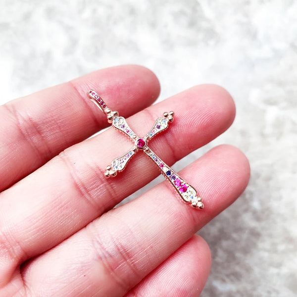 Jewelled Cross Pendant-ToShay.org