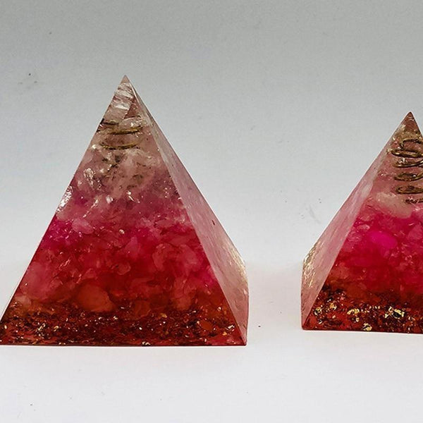Energy Pink Crystal Pyramid-ToShay.org