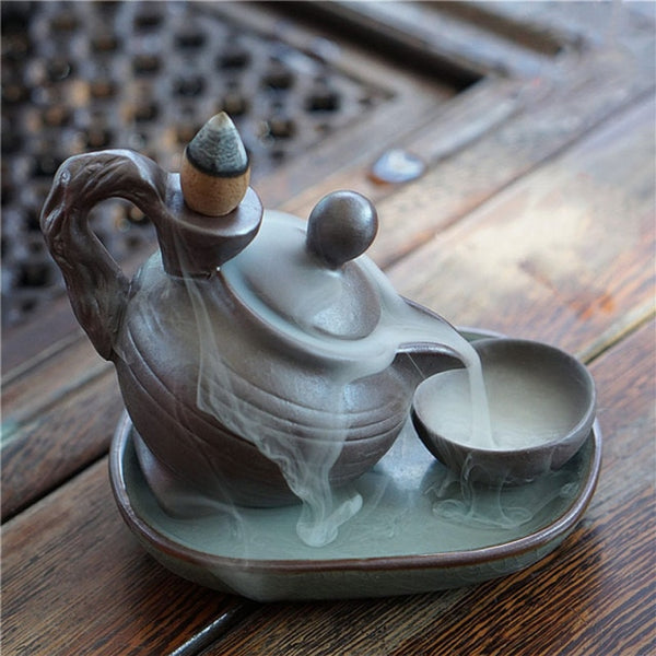 Tea Pot Backflow Incense Burner-ToShay.org
