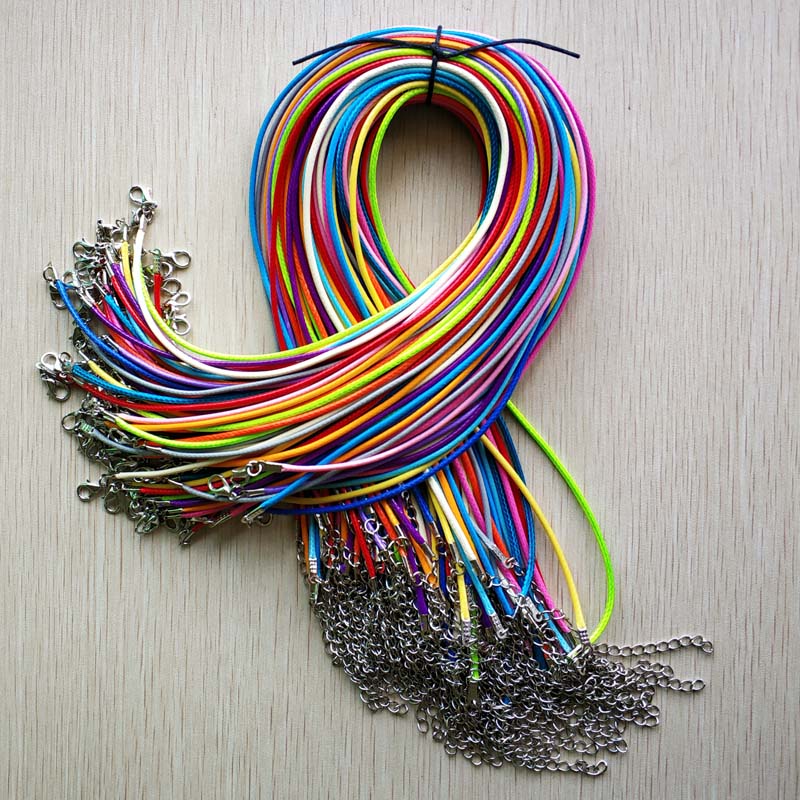 Wax Cord Rope Necklaces-ToShay.org