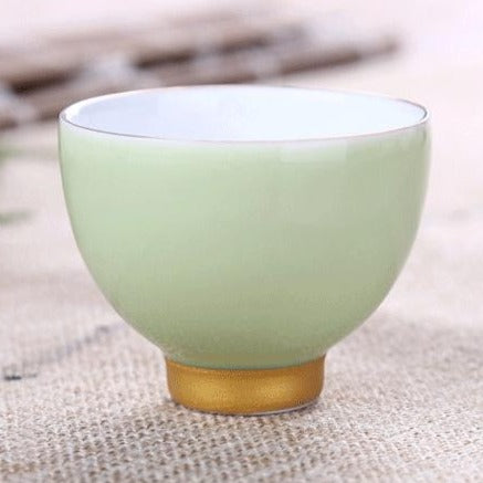Glazed Porcelain Rainbow Tea Cups-ToShay.org