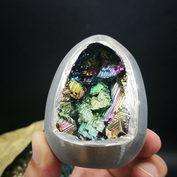 Silver Bismuth Geode Ore Egg-ToShay.org