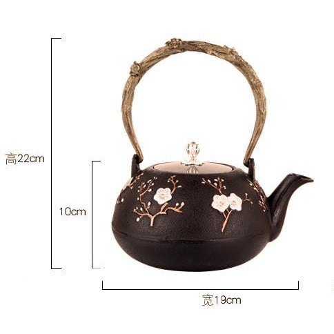 Cast Iron Painted Kettle-ToShay.org