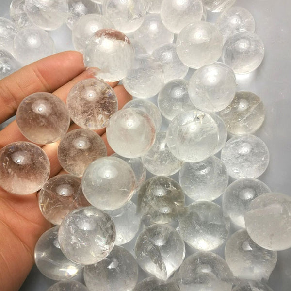 Clear Crystal Quartz Balls-ToShay.org