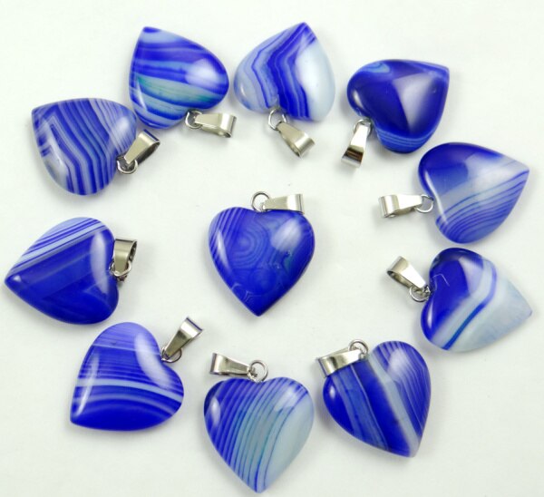 Mixed Crystal Heart Pendants-ToShay.org