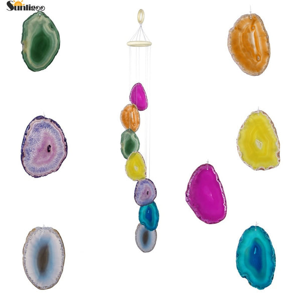 Agate Slice Wind Chimes-ToShay.org