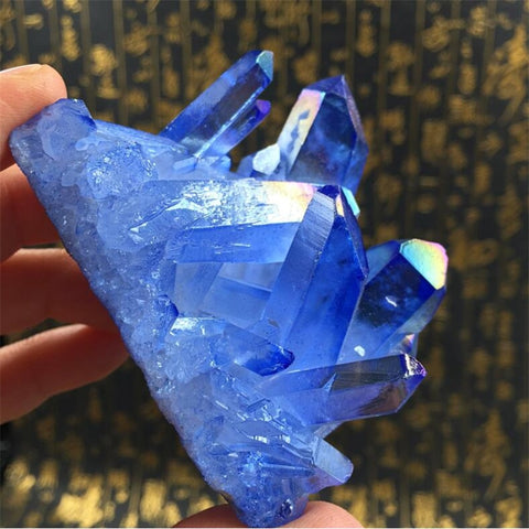 Blue Angel Aura Crystal Cluster-ToShay.org