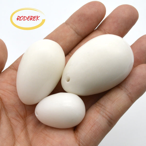 White Jade Drilled Eggs Set-ToShay.org