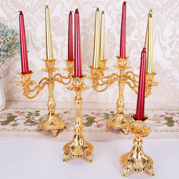 Mixed Metal Candelabras-ToShay.org