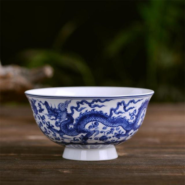 White Painted Porcelain Teacups-ToShay.org
