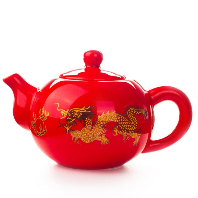 Dragon Glazed Porcelain Tea Pots-ToShay.org