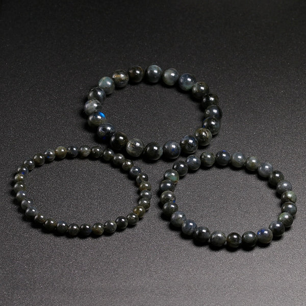 Grey Labradorite Stone Bracelets-ToShay.org
