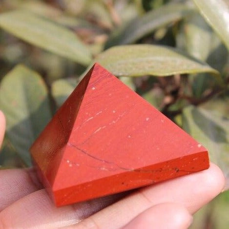Red Jasper Stone Pyramid-ToShay.org