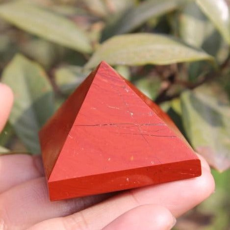 Red Jasper Stone Pyramid-ToShay.org