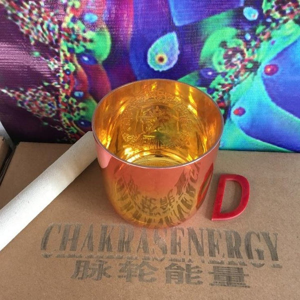 D Note Gold Crystal Singing Bowl-ToShay.org