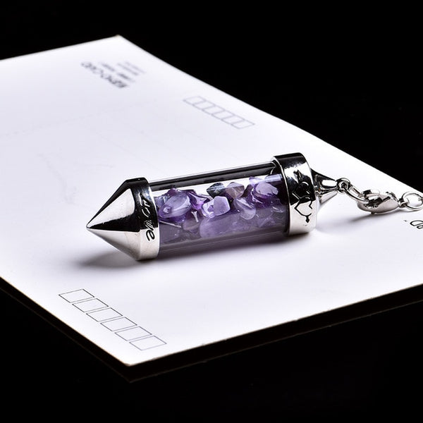 Crystal Wishing Bottle Pendulum-ToShay.org