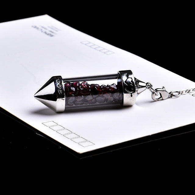 Crystal Wishing Bottle Pendulum-ToShay.org