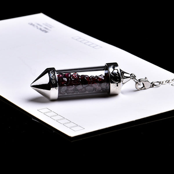 Crystal Wishing Bottle Pendulum-ToShay.org