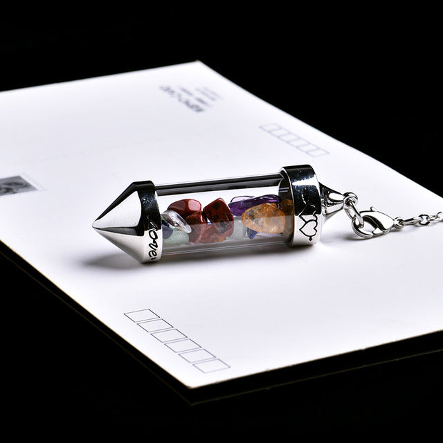 Crystal Wishing Bottle Pendulum-ToShay.org