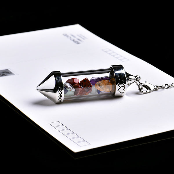 Crystal Wishing Bottle Pendulum-ToShay.org