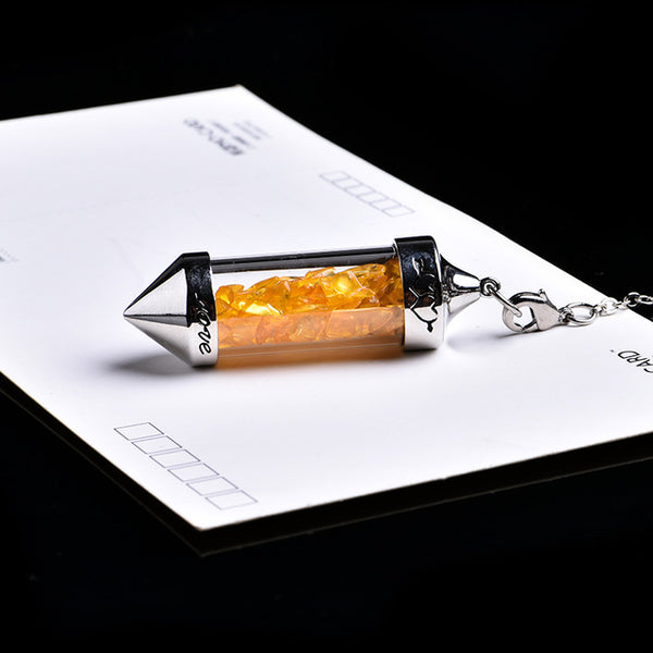 Crystal Wishing Bottle Pendulum-ToShay.org