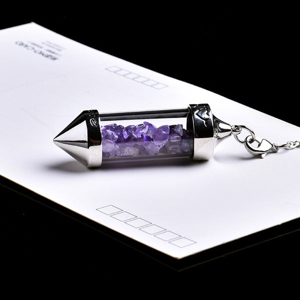 Crystal Wishing Bottle Pendulum-ToShay.org
