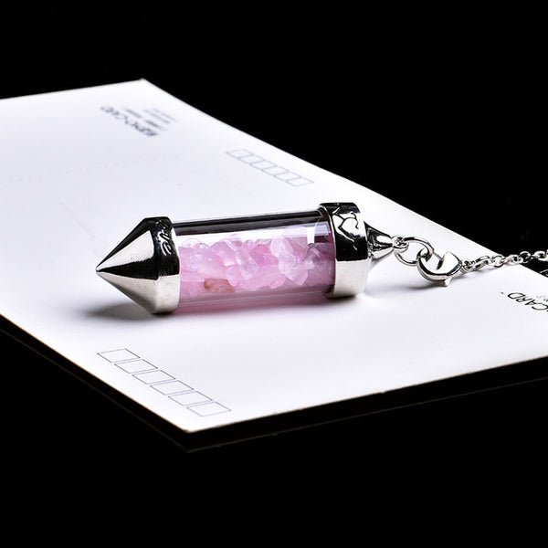 Crystal Wishing Bottle Pendulum-ToShay.org