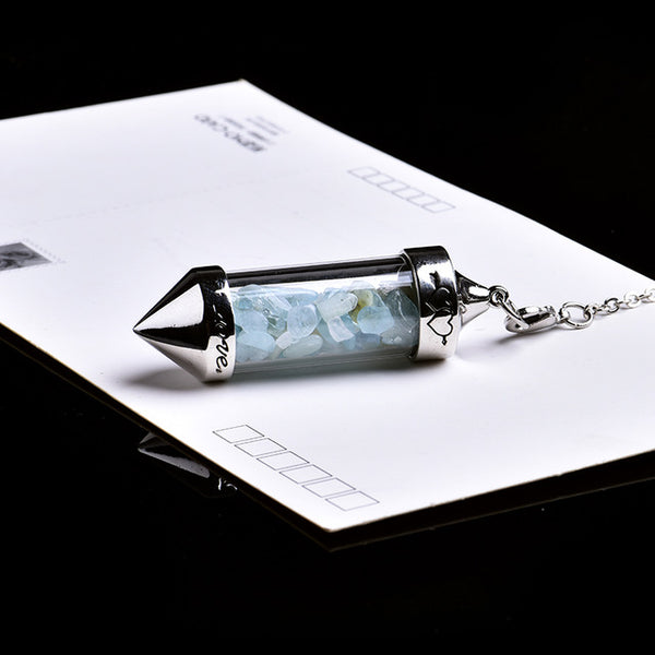 Crystal Wishing Bottle Pendulum-ToShay.org