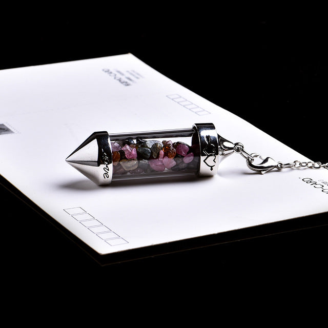 Crystal Wishing Bottle Pendulum-ToShay.org