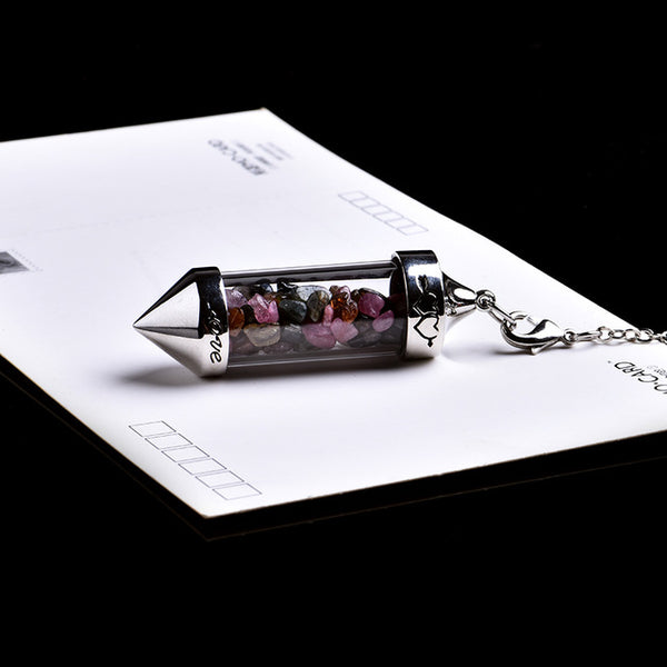 Crystal Wishing Bottle Pendulum-ToShay.org