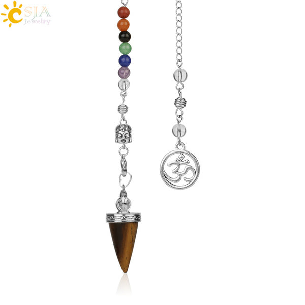 Gemstone Chakra Dowsing Pendulums-ToShay.org