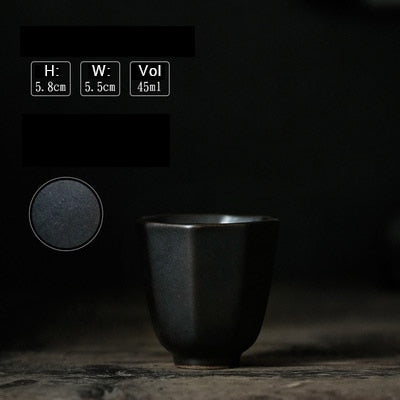Stoneware Octagon Teacups-ToShay.org
