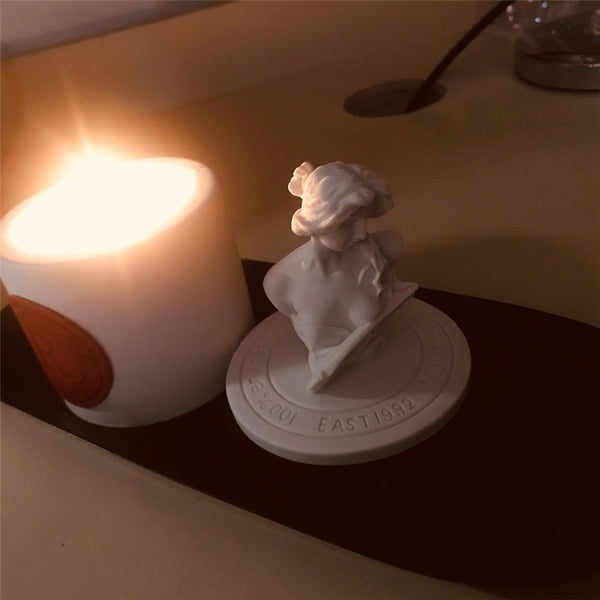 White Statue Candles-ToShay.org