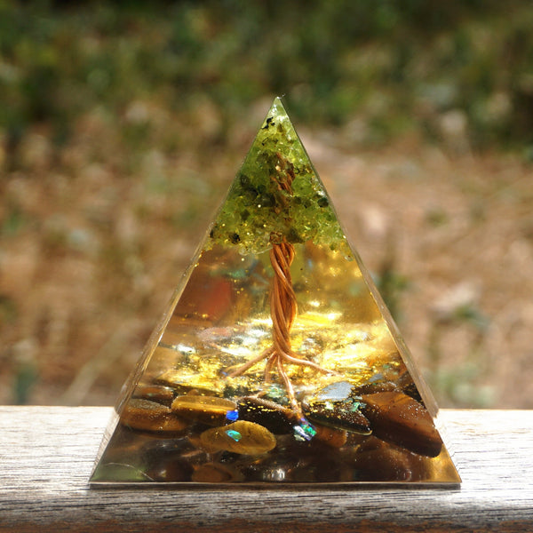 Energy Peridot Tree Pyramid-ToShay.org