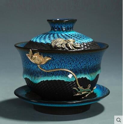 Glazed Ceramic Sugar Bowl-ToShay.org